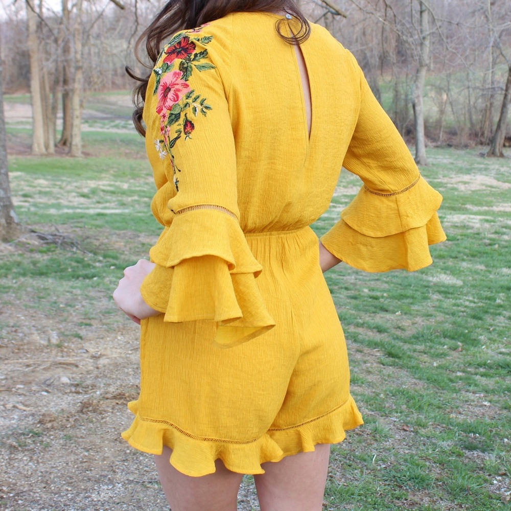 New Yellow Romper - Picture 3 of 3